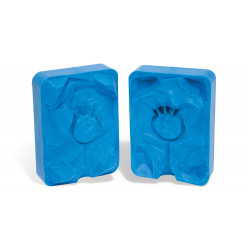 Massa de Silicone Azul Cobalto Dureza 50 Shore 170ºC caixa com 1kg